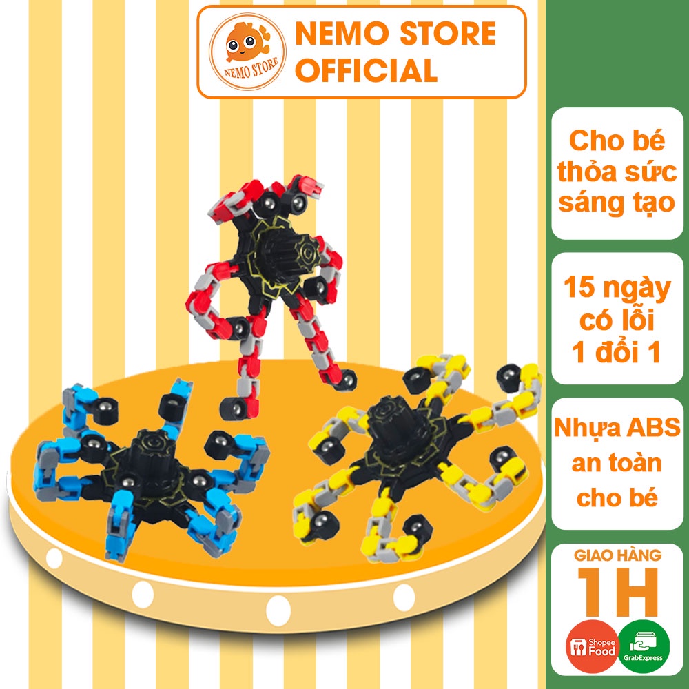 Con quay spinner cho bé trai bé gái 6 chân gấp gọn thỏa sức sáng tạo cho bé yêu