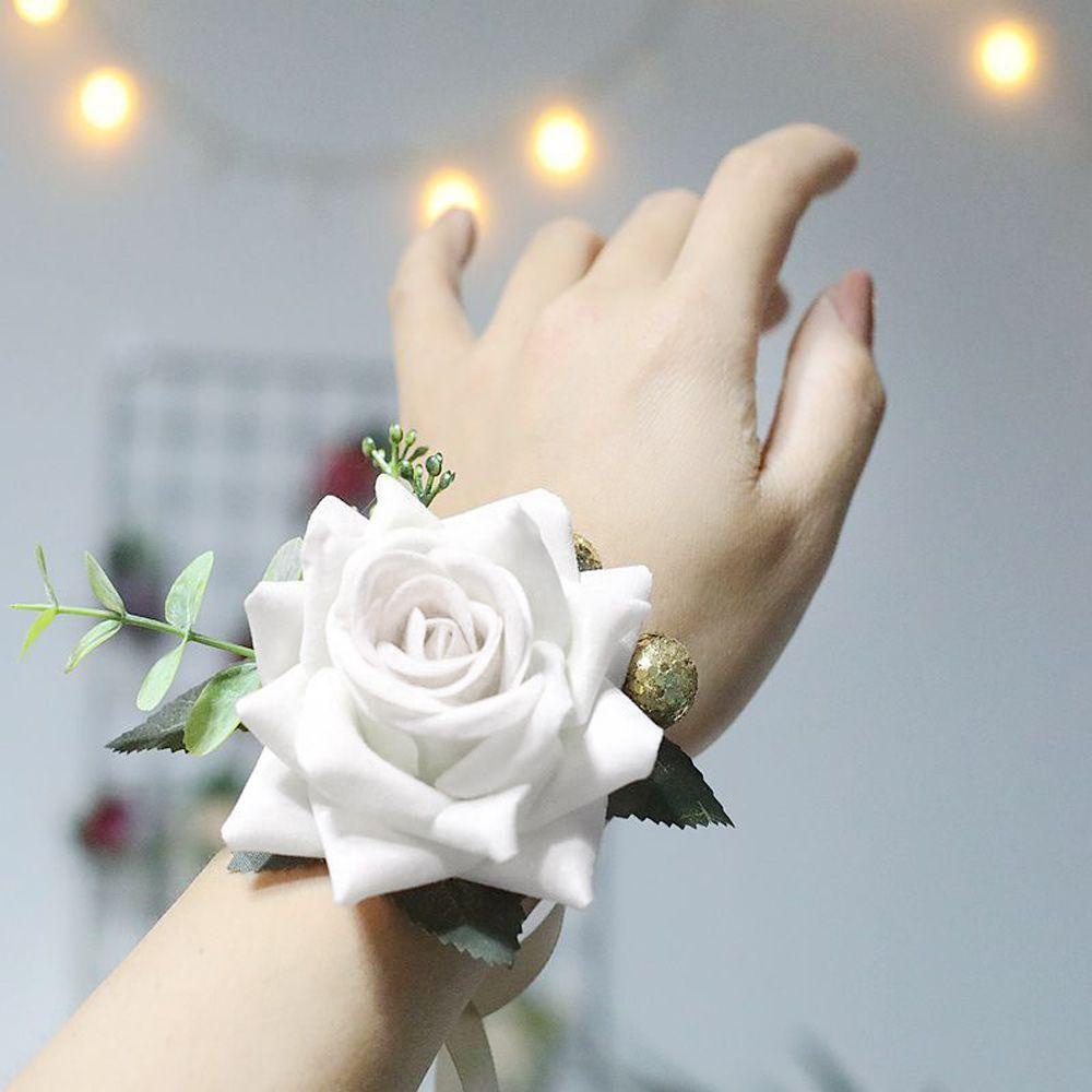 Vòng Đeo Tay Hoa Giả Trang Trí Đám Cưới Cho Cô Dâu