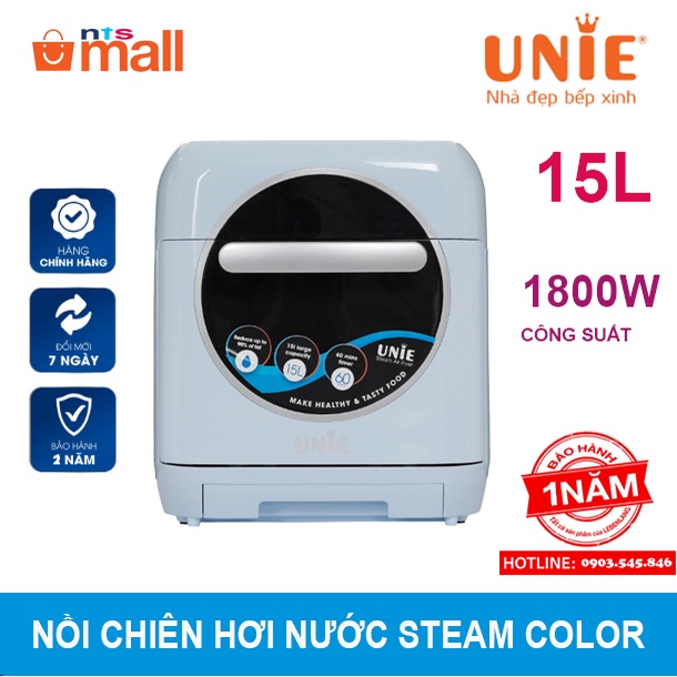 Nồi chiên hơi nước UNIE Steam Color (15 Lít) - Hàng chính hãng