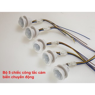 Bộ 5 chiếc Công tắc cảm biến chuyển động hồng ngoại, vnled.vn, vietnamled.vn