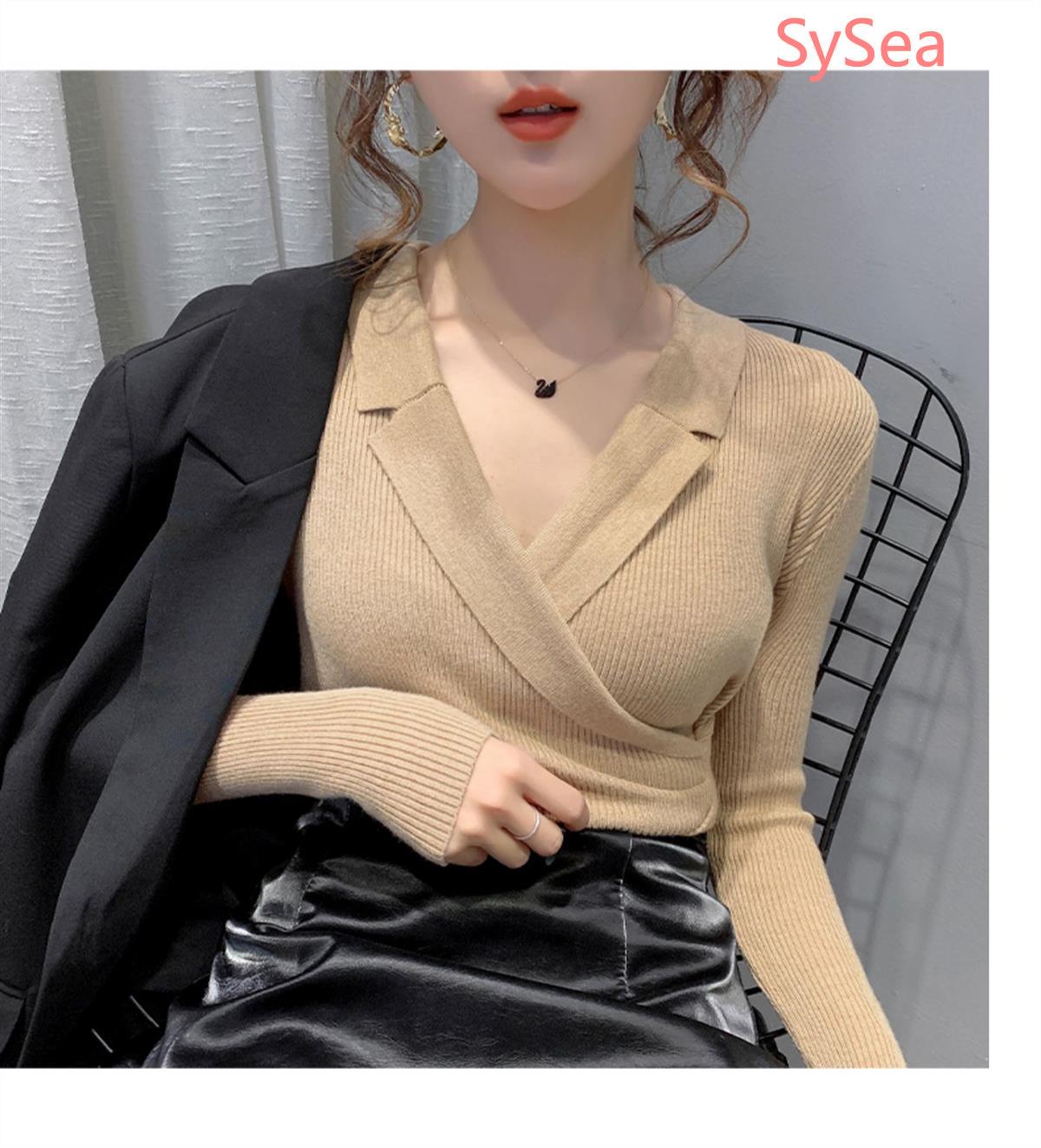 Áo Sweater Dệt Kim Cổ Trái Tim Xinh Xắn Cho Nữ | BigBuy360 - bigbuy360.vn
