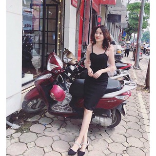 Đầm body phối ren