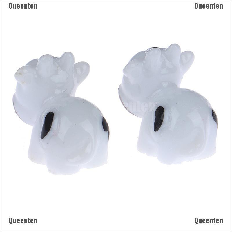 Set 2 Tượng Bò Sữa Mini Trang Trí