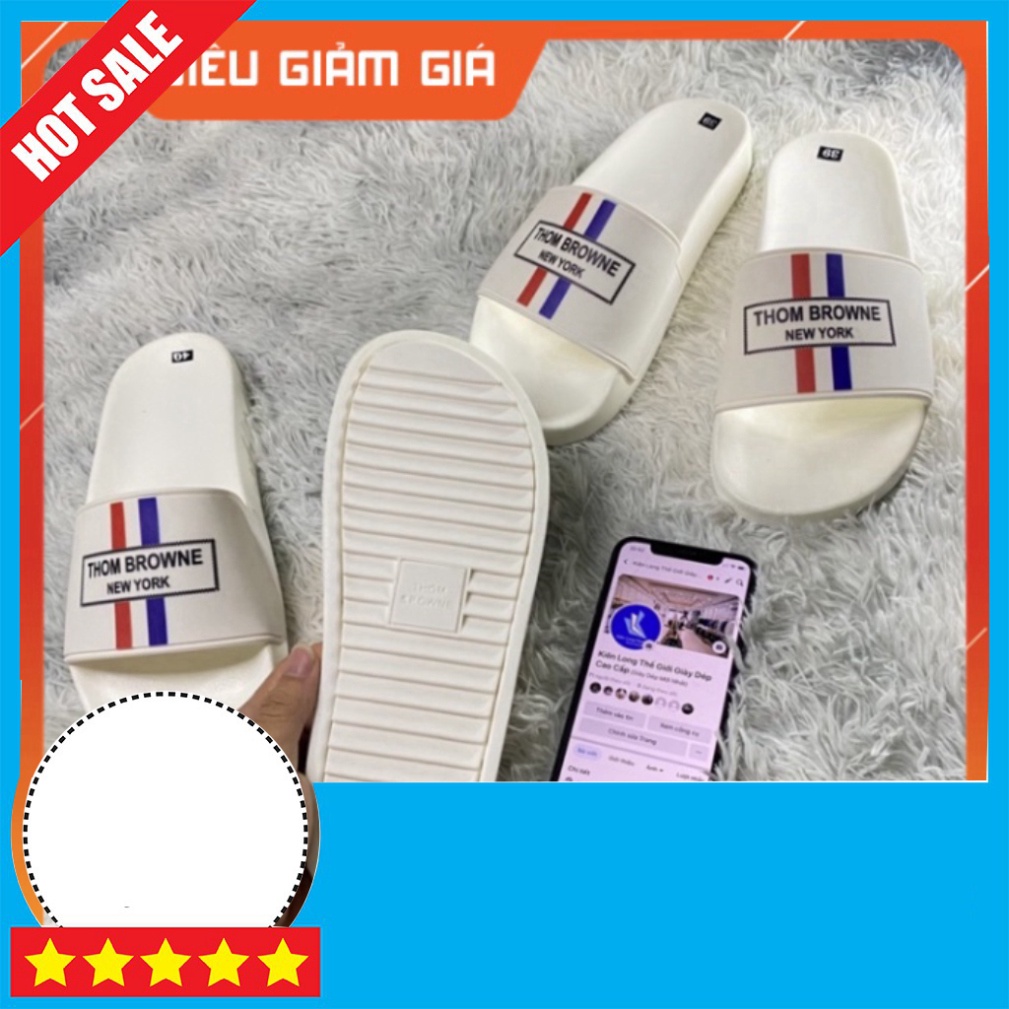 Dép nam Thom Browne đế cao su cao cấp , dép nam quai ngang 2022 TrungPii Siêu rẻ shopee