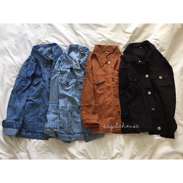 Khoác Denim/ Kaki Oversize (4 màu/Freesize)