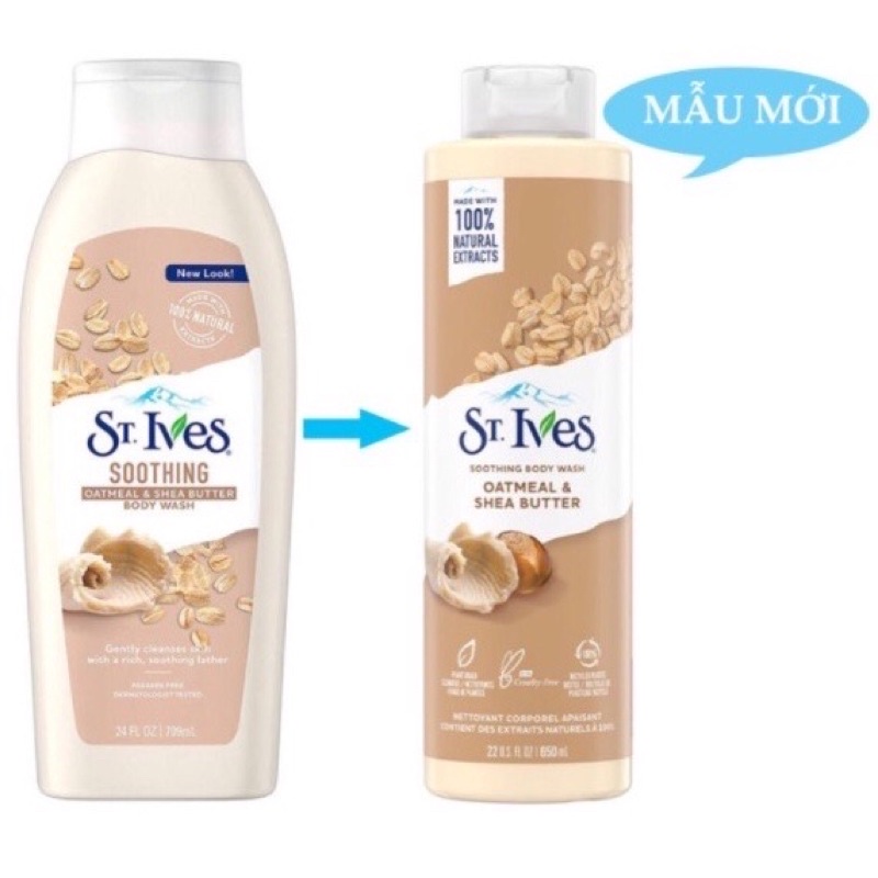 Sữa tắm St.Ives mẫu mới 650ml