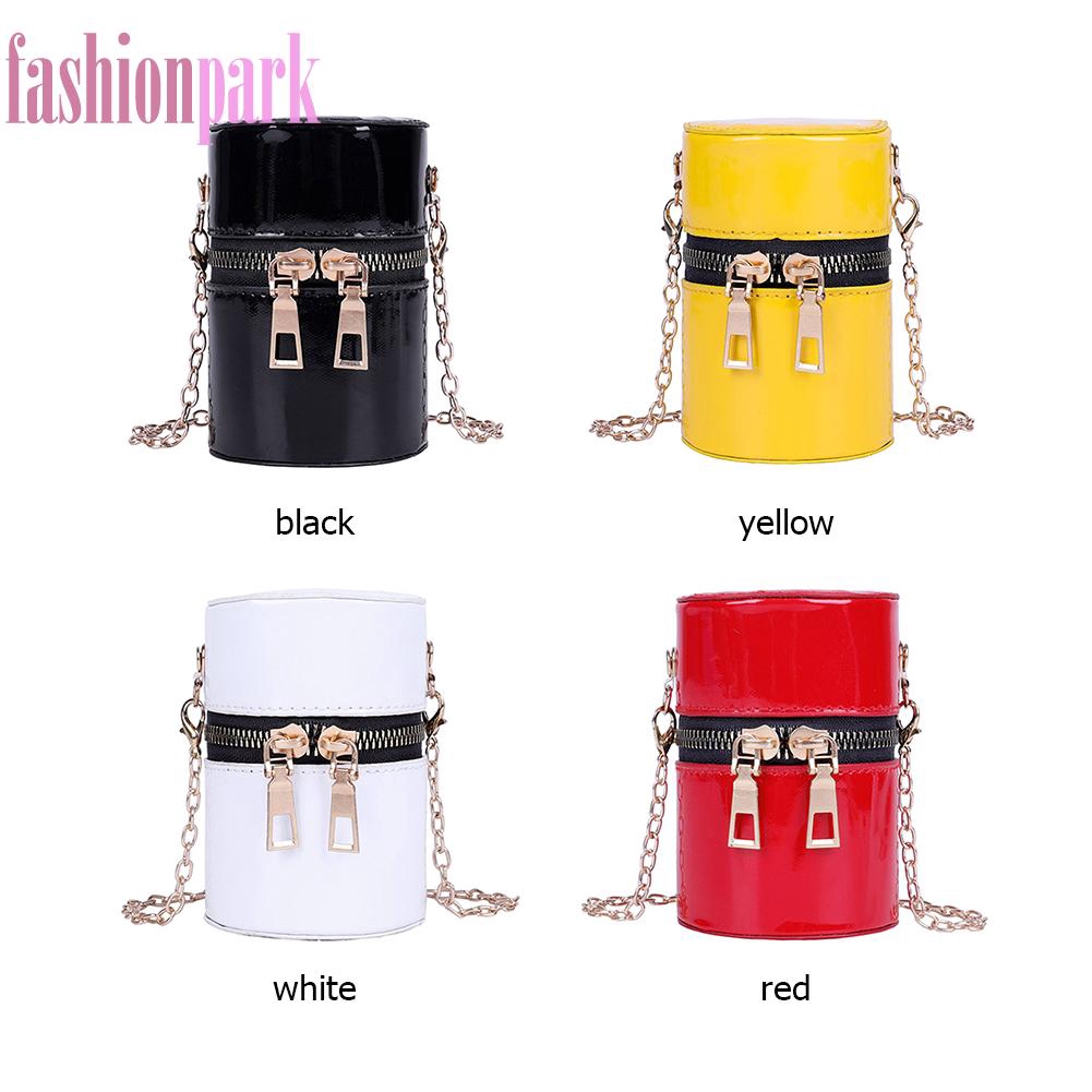 Túi đeo chéo hình trụ vải da pu cao cấp | BigBuy360 - bigbuy360.vn