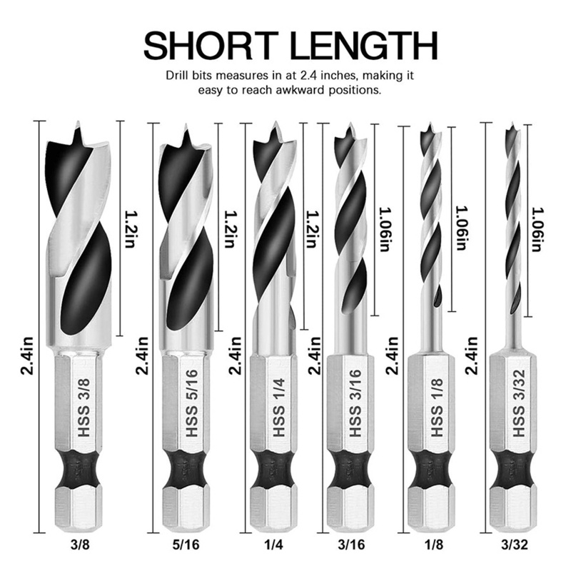 Bộ 6 Mũi Khoan Nhựa Dùng Trong Xây Dựng