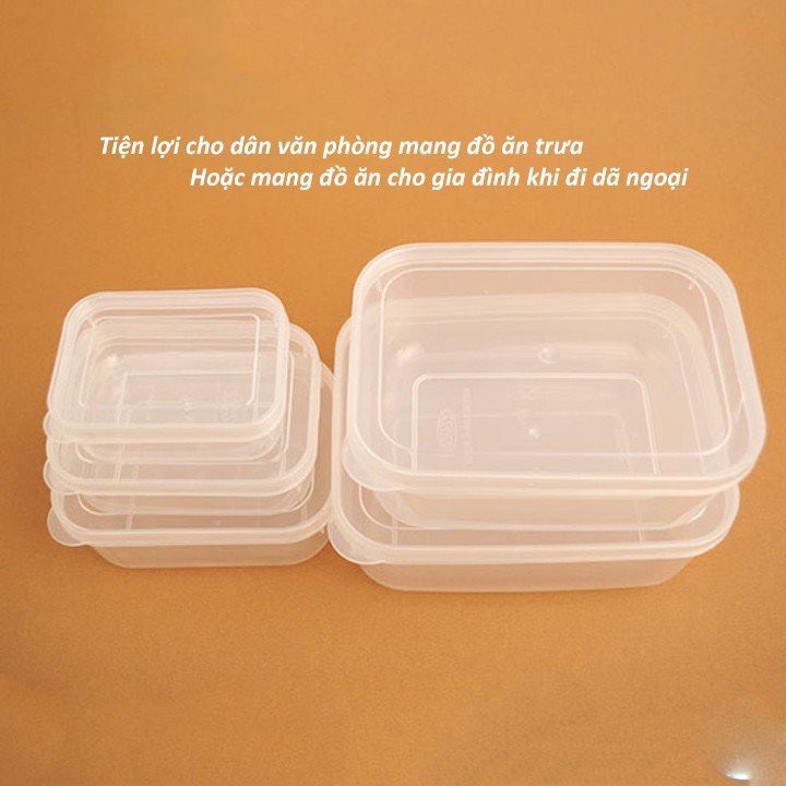 Hộp nhựa trữ đông đồ ăn dặm 160ml/300ml/500ml -Hộp đựng thức ăn Việt Nhật BH 6685-1/6685-2/6685-3