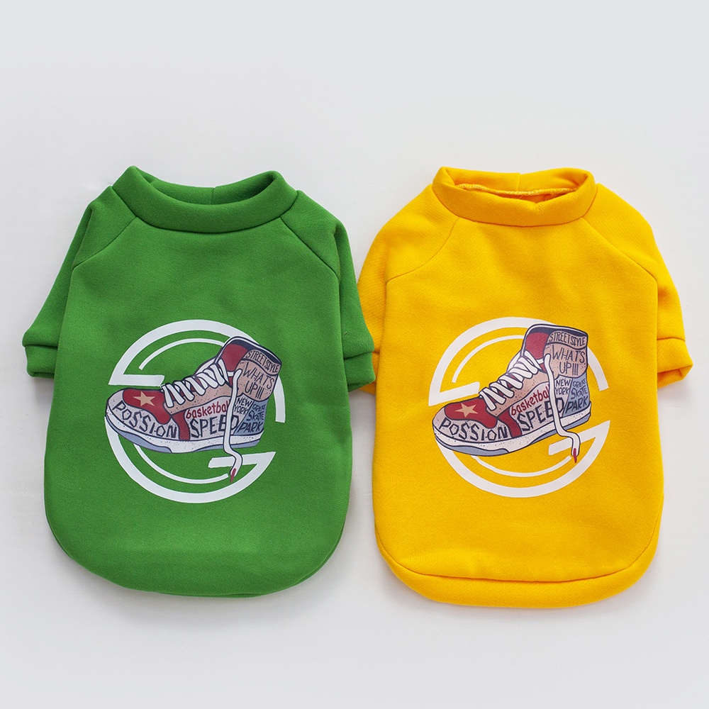 Áo In Họa Tiết Hoạt Hình Thời Trang Thu Đông Xinh Xắn Cho Thú Cưng