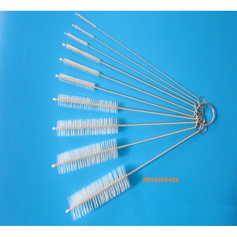 Bộ chổi rửa ống nghiệm 10 kích thước, 4 kích thước