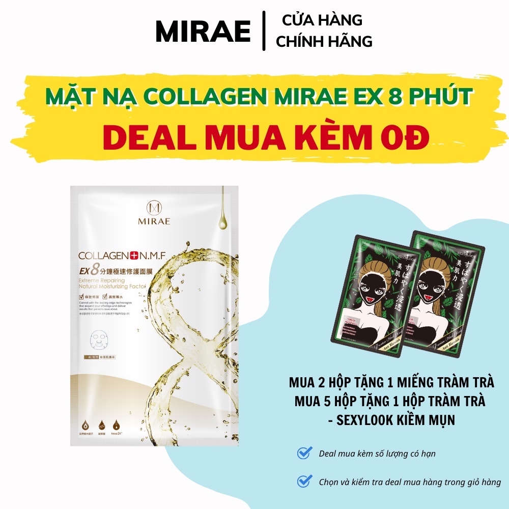 Mặt nạ tái tạo làn da MIRAE giảm kích ứng, cung cấp độ ẩm giúp da căng mịn