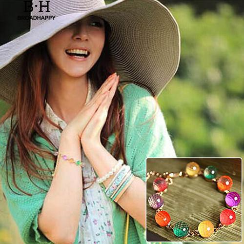 Vòng đeo tay chuỗi hạt nhiều màu sắc kiểu dáng thời trang