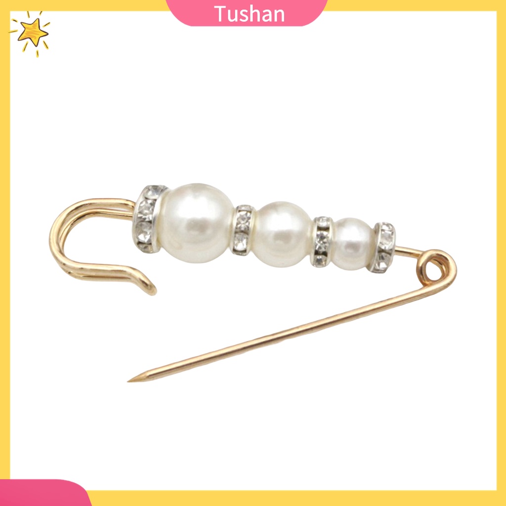 Ghim Cài Áo Hình Bông Hoa Đính Đá Và Ngọc Trai Nhân Tạo Thời Trang