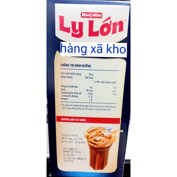 Hộp 260 gr cà phê sữa đá MacCoffee ly lớn.4/2024