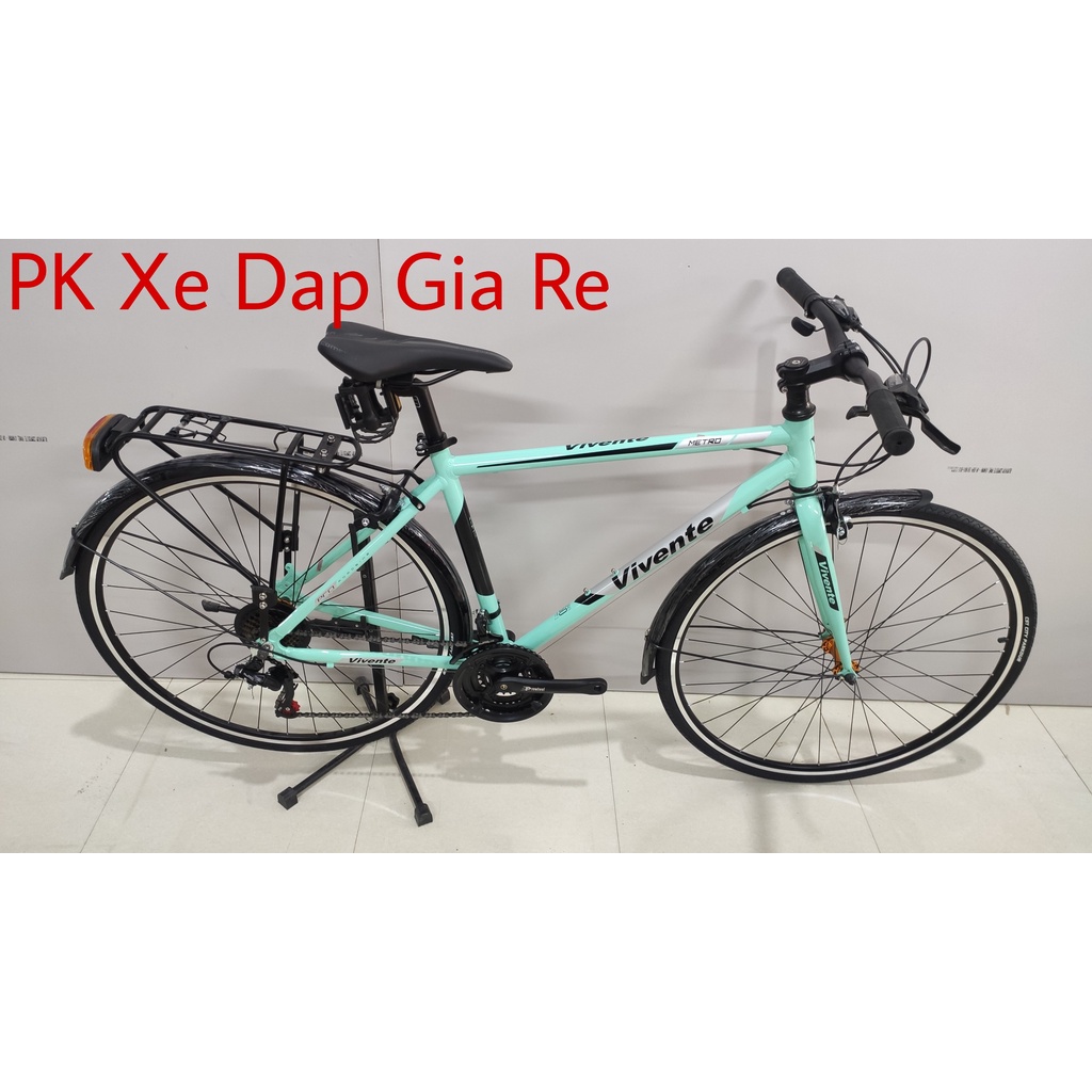 Xe Đạp Touring 700c Vivente Metro 2022 Khung Nhôm, Bộ đề Shimano 21 tốc độ, xe mới bảo hành 1 năm