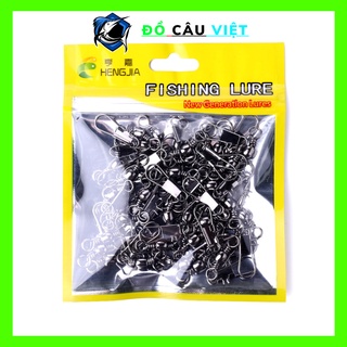 Khóa link câu cá bịch 100 chiếc khoá link câu lure chống xoắn giá rẻ pk1