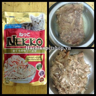 Hachikopetshop. Combo10 gói xốt cho mèo Nekko của Nhật ( trộn mùi ngẫu nhiên )