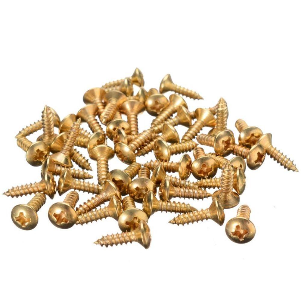 JONYE Set 50 Ốc Vít Kim Loại Dùng Để Bảo Vệ Miếng Gảy Đàn Guitar