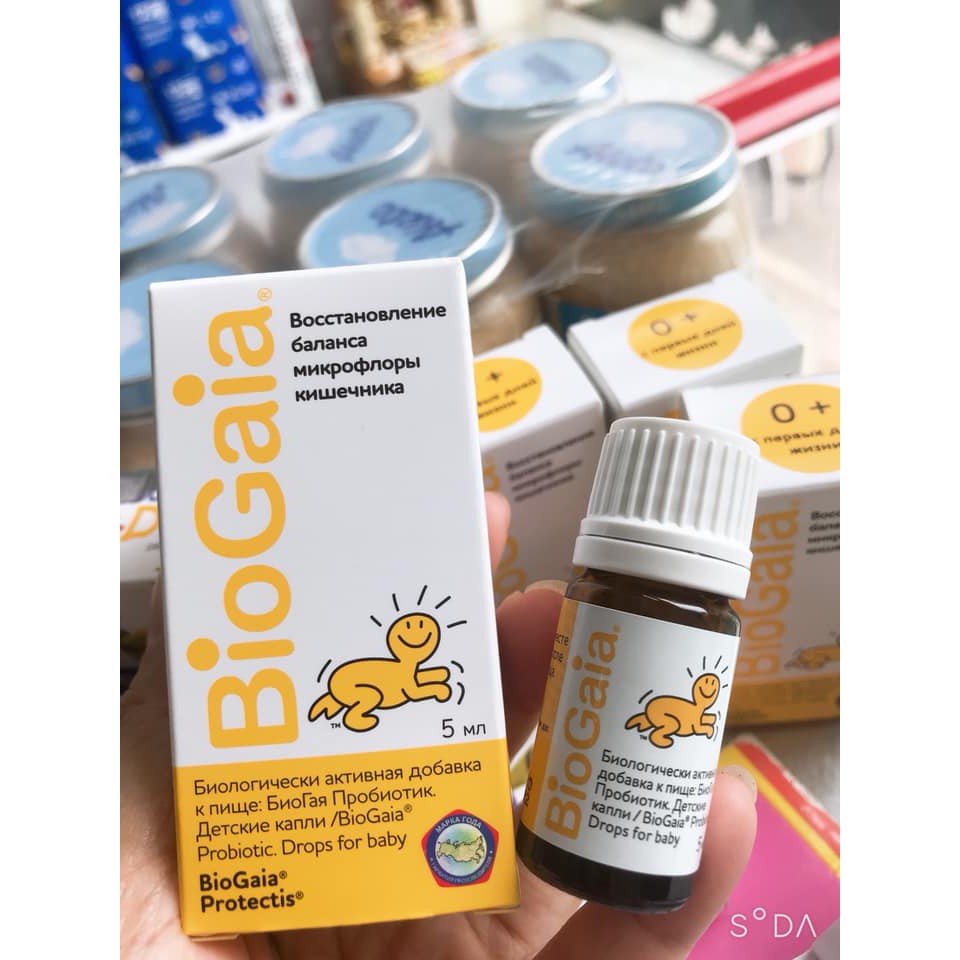 Men vi sinh Biogaia Protectis nhập khẩu Nga men tiêu hóa chính hãng cho bé mẫu mới 2021