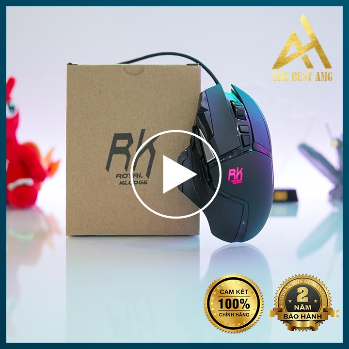 Chuột Máy Tính Có Dây Chuột Gaming LED RGB Royal Kludge RM502 Chuột Laptop PC Mouse Chơi Game