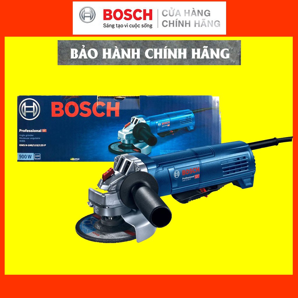 [CHÍNH HÃNG] Máy Mài Góc Bosch GWS 9-100 P (100MM-800W) Giá Đại Lý Cấp 1, Bảo Hành Tại Các TTBH Toàn Quốc