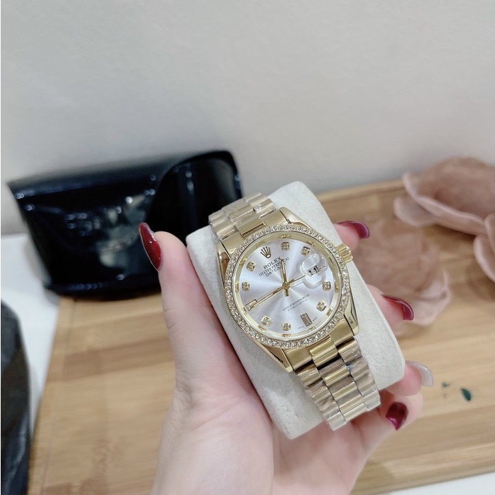 Đồng hồ Rolex nam dây đúc đặc cao cấp 2 màu đen trắng [ BH 12 THÁNG 1 ĐỔI 1 MIỄN PHÍ ] | BigBuy360 - bigbuy360.vn