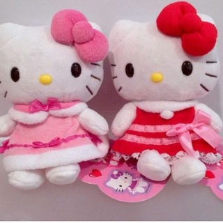 Gấu bông Hello Kitty mặc trang phục 20cm