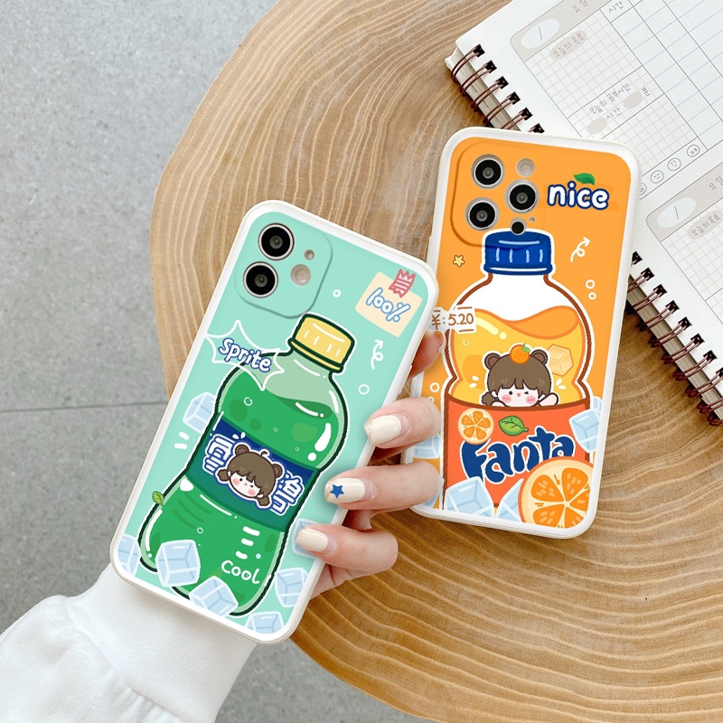 Ốp lưng iphone nước uống cạnh vuông dẻo ip 6splus/7/7plus/8/8plus/x/xr/xs/11/12/pro/max/plus/13promax tr161