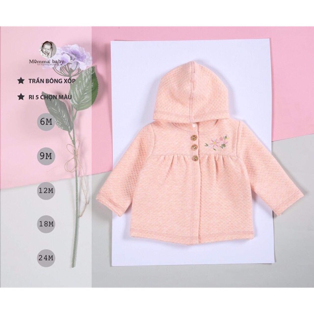 Áo khoác trần bông Mommababy