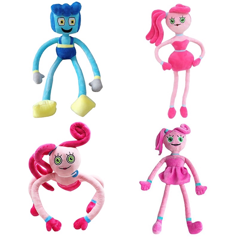 Đồ chơi nhồi bông Poppy Playtime Huggy Wuggy mẹ chân dài mềm mại làm quà tặng trẻ em 6 kiểu dáng