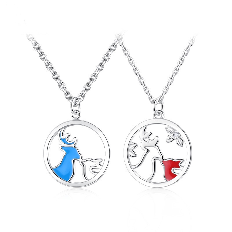 Vòng cổ Mặt Hình Hươu Thời Trang Dành Cho Cặp Đôi