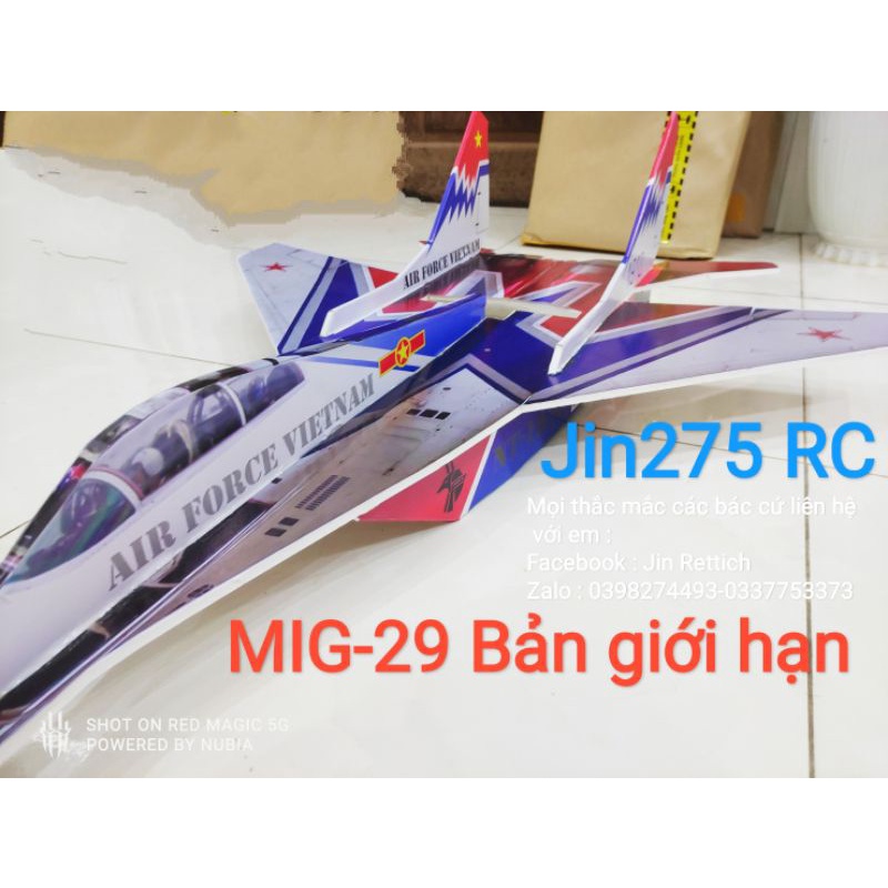 ❤️Bộ Decal MiG 29K bản giới hạn Flat sải 45cm về chỉ việc dán ( cắt sẵn viền)