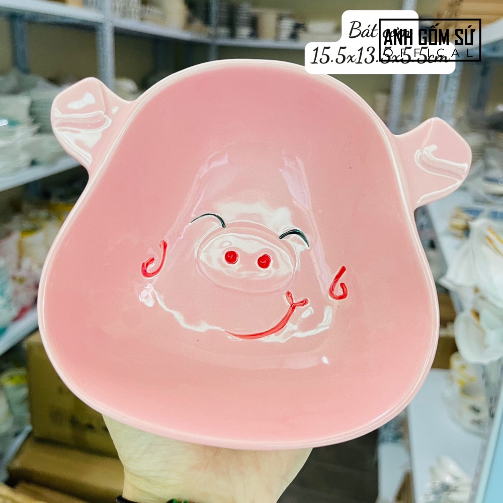 Bộ Bát Sứ Ăn Dặm Cho Bé Kèm Khay, Tặng Kèm Thìa Dụng Cụ Ăn Dặm Màu Sắc Siêu Dễ Thương