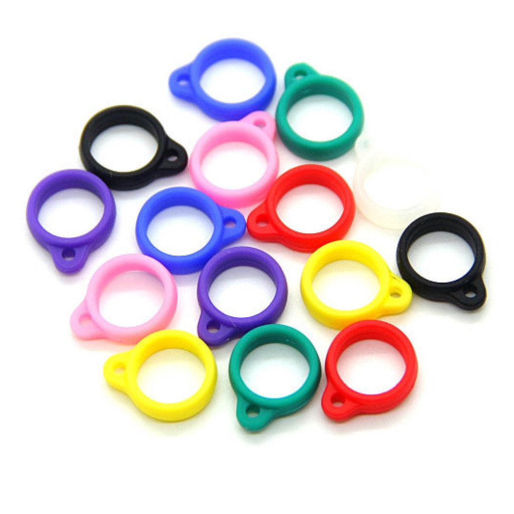 Set 10 Vòng Silicon Co Giãn Bảo Vệ Chống Thất Lạc Cho Dây Đeo Điện Tử
