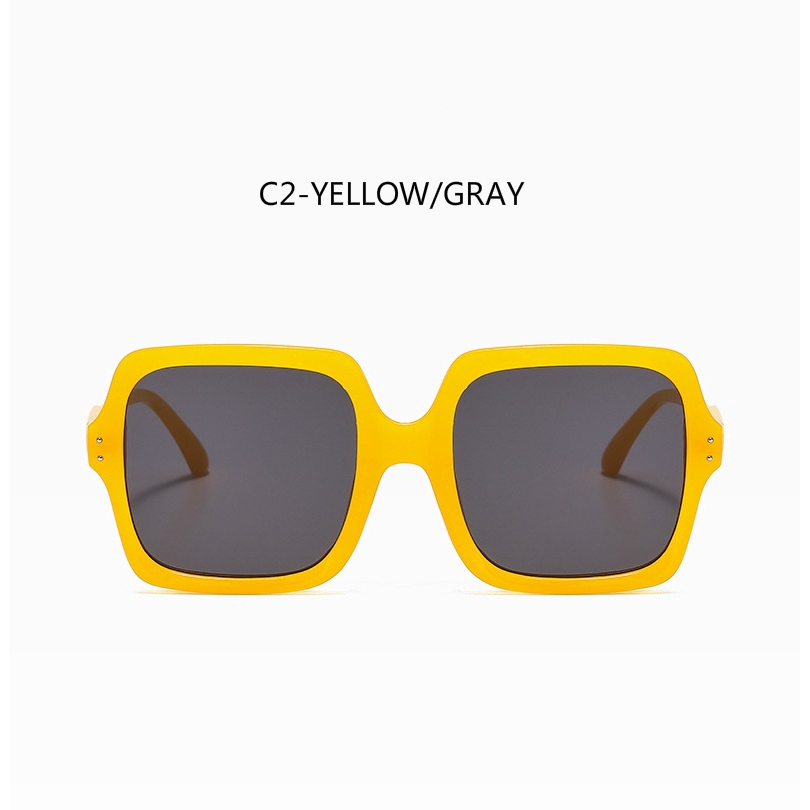 Kính Mát Gọng Kim Loại Vuông Thời Trang Cho Nữ