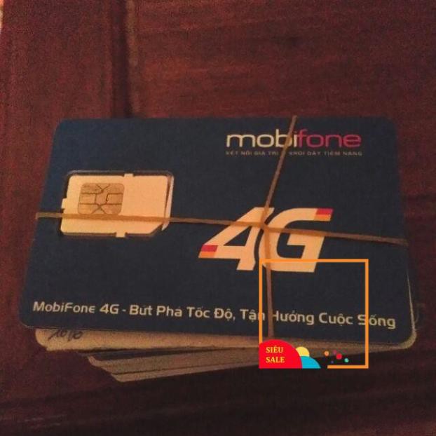 Sim 4g mobifone đăng ký gói thaga100 vào mạng 120G một tháng, 4Gb một ngày tốc độ cao