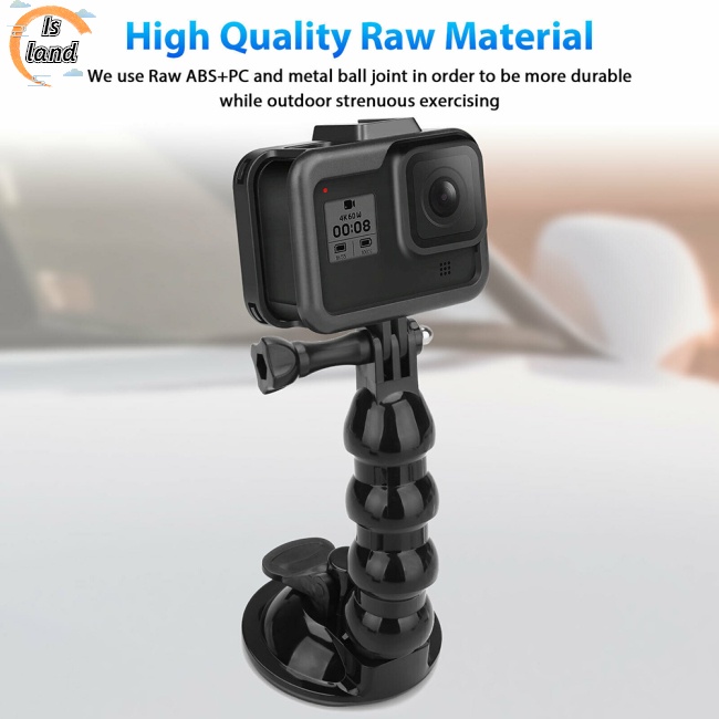 Giá Đỡ Điện Thoại/Máy Ảnh Gopro Có Giác Hút Gắn Xe Hơi Điều Chỉnh Được