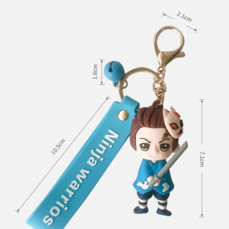 Móc Khóa PVC Hình Búp Bê Hoạt Hình Anime