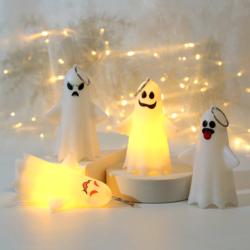 Đèn Ngủ Hình Búp Bê Ma Cà Rồng 3D Màu Vàng Ấm Áp Vui Nhộn Trang Trí Tiệc Halloween