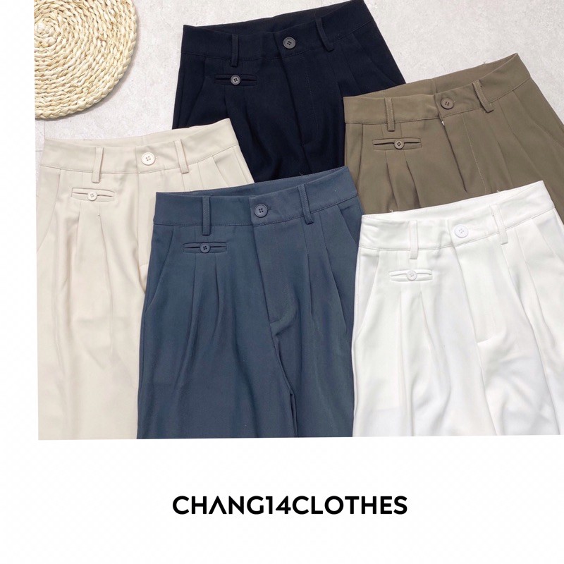 Quần âu ống rộng thụng mã mới năm màu công sở nữ | BigBuy360 - bigbuy360.vn