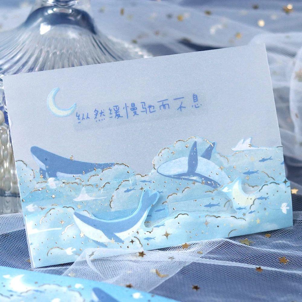 Băng Keo Dán Trang Trí Sổ Tay Hình Galaxy Ban Đêm DIY