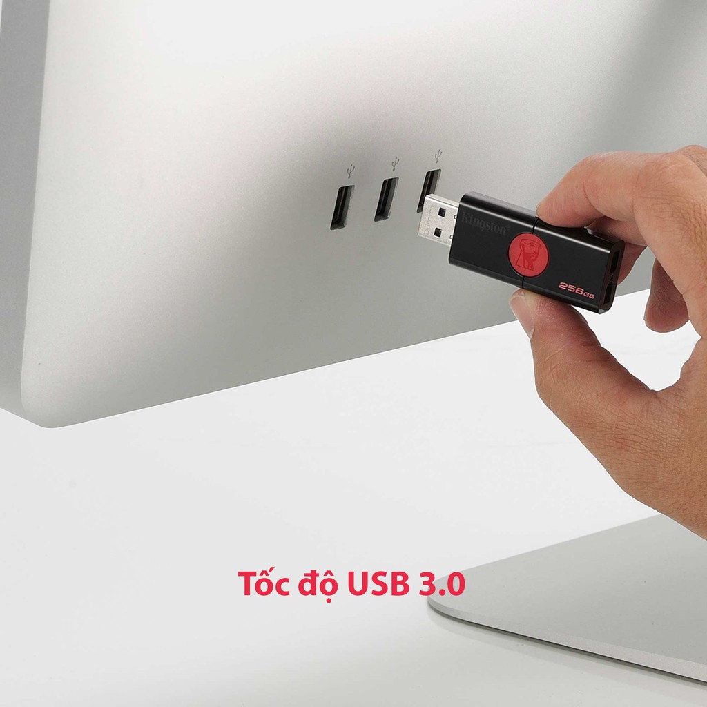 USB Kingston DT106 32GB / USB 3.0 (DT106/32GB) + Cáp sạc micro USB tròn Romoss