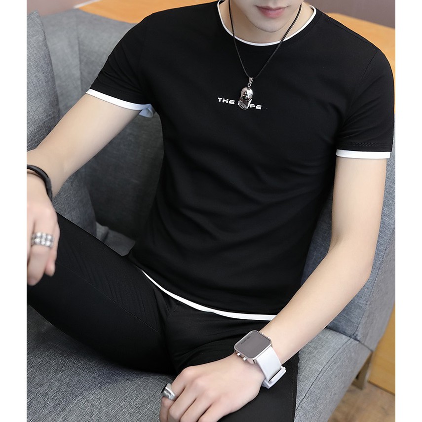 Áo Thun Nam 🛒FREESHIP️🛒 Phông nam tay ngắn cổ tròn màu đen - Mã NA507 | BigBuy360 - bigbuy360.vn