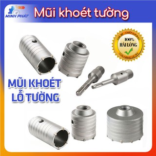 Mũi khoan lỗ khoét tường rút lõi bê tông lắp điều hoà ống nước nhiều cỡ