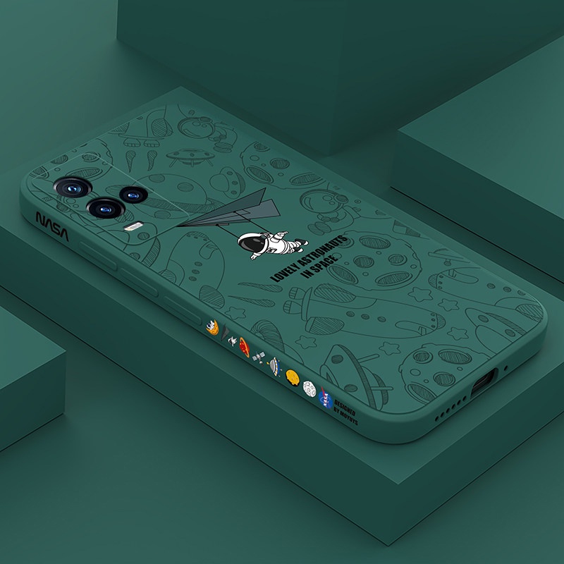 Ốp Điện Thoại Silicon Họa Tiết Phi Hành Gia Dành Cho Vivo y15s y15a y1s y12a y33s