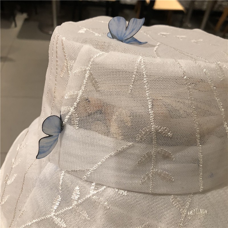 Nón Tai Bèo Che Nắng Phối Lưới Thoáng Khí Thời Trang Mùa Hè Phong Cách Hàn Quốc Cho Nữ