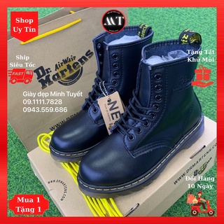 Giày bốt da Dr-Martens Đen cổ cao nam nữ đẹp cao cấp, giày đốc thời trang hot trend hiện nay, Shop uy tín giá rẻ Hà Nội
