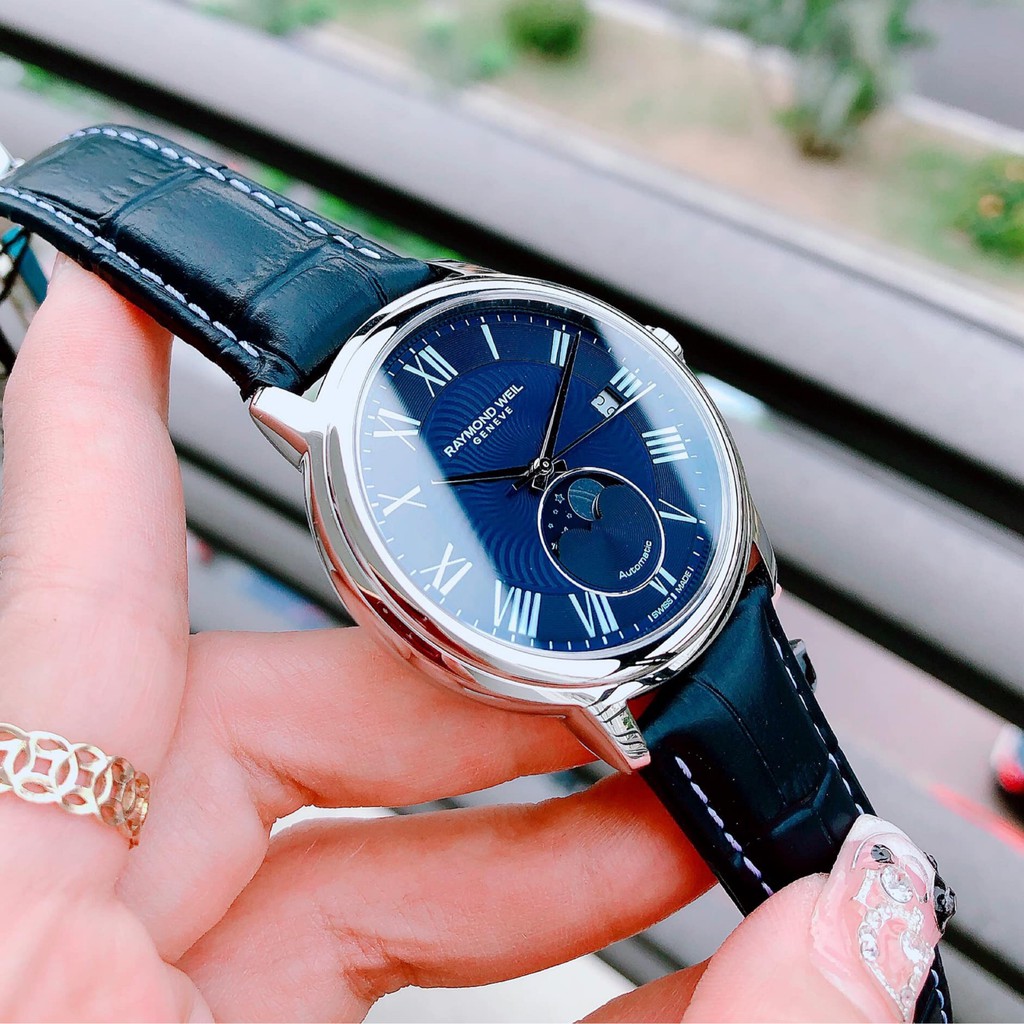 Đồng hồ Nam chính hãng Raymond Weil Automatic 2239-STC-00509-Máy cơ tự động-Dây da-Size 40mm