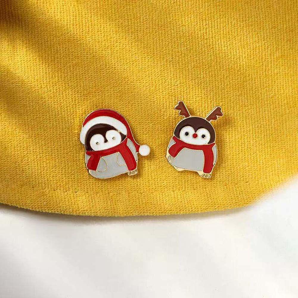 Darnell Huy Hiệu Cài Áo Hình Chim Cánh Cụt Đơn Giản Sáng Tạo Bằng Hợp Kim Phong Cách Hàn